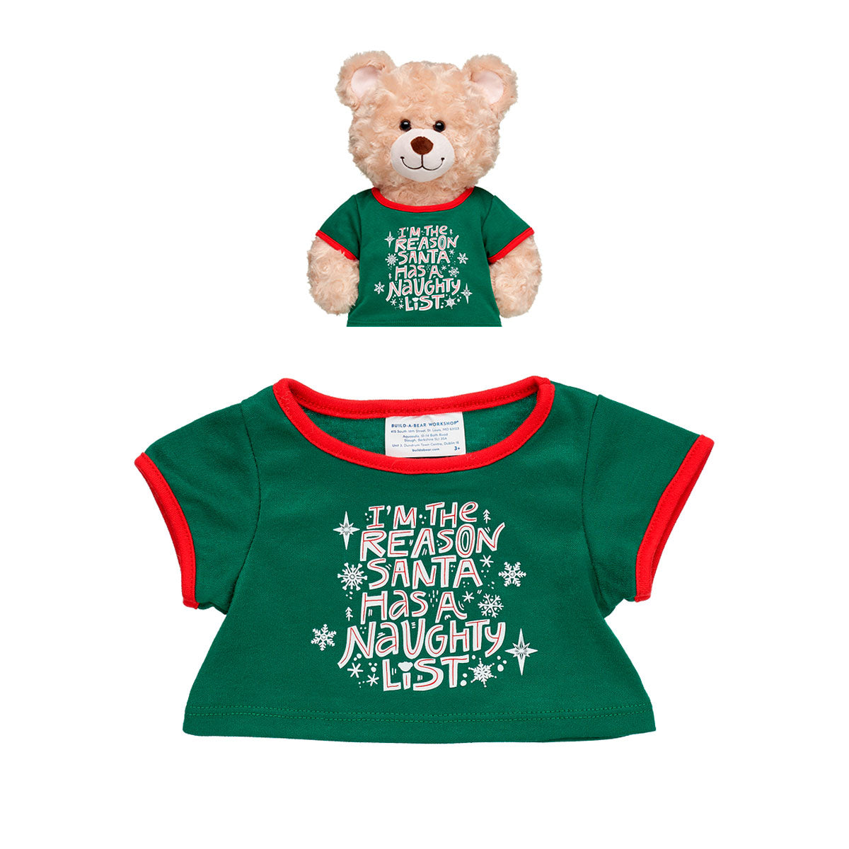 Polera Navidad Merry Mission 2023 Build-A-Bear Categoría: Polera Tipo producto: Doll Accessories